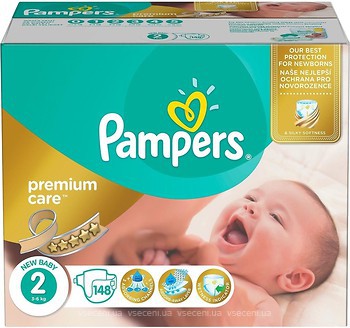 Фото Pampers Premium Care Mini 2 (148 шт)