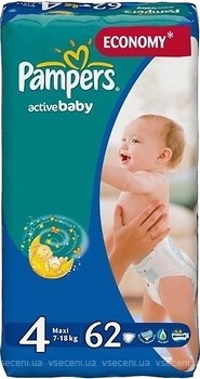 Фото Pampers Active Baby Maxi 4 (62 шт)
