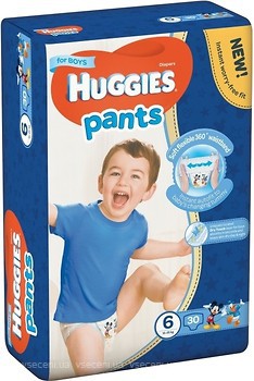 Фото Huggies Pants 6 для мальчиков (30 шт)