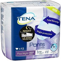 Фото Tena Подгузники-трусы для взрослых Pants Plus Night Large (100-135 см) 12 шт