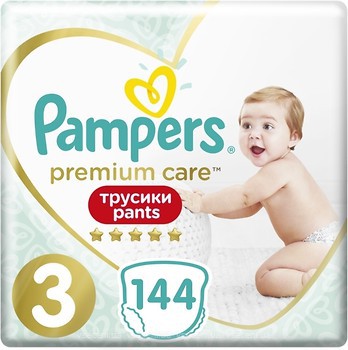 Фото Pampers Pants Premium Care Midi 3 (144 шт)