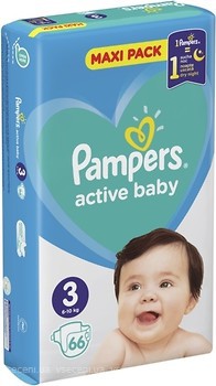 Фото Pampers Active Baby Midi 3 (66 шт)