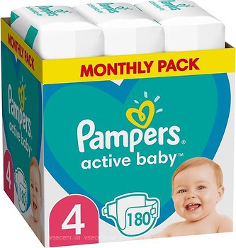 Фото Pampers Active Baby Maxi 4 (180 шт)