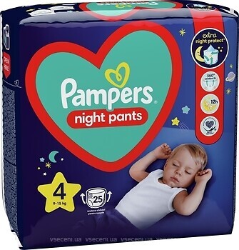 Фото Pampers Night Pants 4 (25 шт)