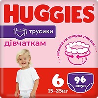 Фото Huggies Pants 6 для девочек (96 шт)