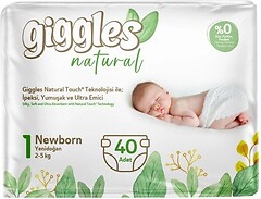 Фото Giggles Natural Newborn 1 (40 шт)