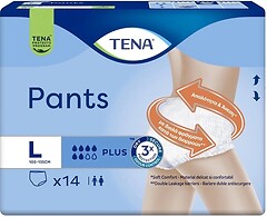 Фото Tena Подгузники-трусы для взрослых Pants Plus Large (100-135 см) 14 шт