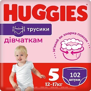 Фото Huggies Pants 5 для девочек (102 шт)
