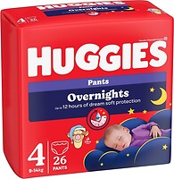 Фото Huggies Overnights Pants 4 (9-14 кг) 26 шт