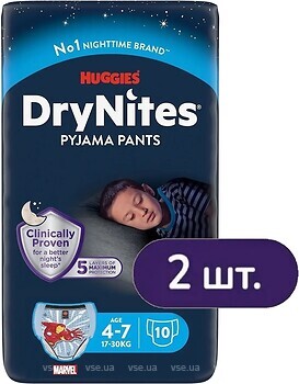 Фото Huggies DryNites 17-30 для мальчиков (20 шт)