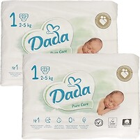 Фото Dada Pure Care Newborn 1 (2-5 кг) 46 шт