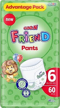 Фото Goo.N Friend Pants 6 XXL (60 шт)