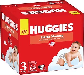 Фото Huggies Little Movers 3 (168 шт)