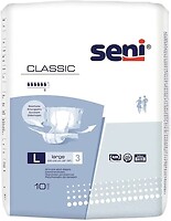 Фото Seni Подгузники для взрослых Classic Large (100-150 см) 10 шт