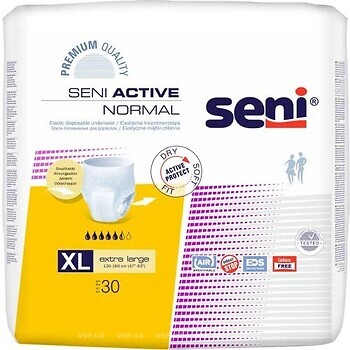 Фото Seni Подгузники-трусы для взрослых Active Normal Extra Large (120-160 см) 30 шт