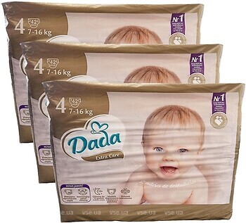 Фото Dada Extra Care 4 (7-16 кг) 3x 42 шт