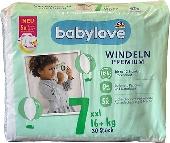 Фото Babylove Premium 7 (16+ кг) 30 шт