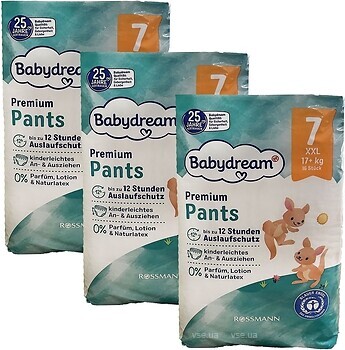 Фото Babydream Pants Premium 7 (3x 16 шт)