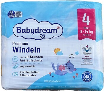 Фото Babydream Premium 4 (40 шт)