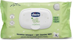 Фото Chicco Влажные салфетки детские Baby Moments мягкие 72 шт (02738.10)