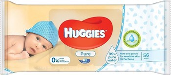 Фото Huggies Влажные салфетки детские Pure 56 шт