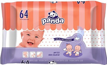 Фото Panda Влажные салфетки детские 64 шт (BB-062-WP64-001)