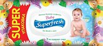 Фото SuperFresh Влажные салфетки для детей и мам (с клапаном) 120 шт
