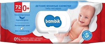 Фото Bambik Влажные салфетки с экстрактом липы 72 шт