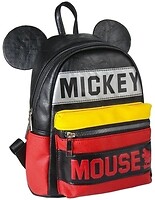 Фото Cerda Mickey Mouse Black/Red Casual Fashion Faux-Leather Backpack