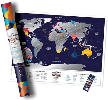 Фото 1dea.me Скретч-карта мира Travel Map Holiday World (HW)