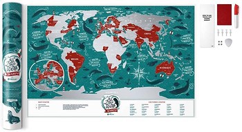 Фото 1dea.me Скретч-карта мира Travel Map Marine World (MW)