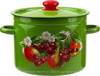 Фото Epos Новомосковская посуда В1617 Зеленое яблоко и вишня (цилиндрическая) 5.5 л