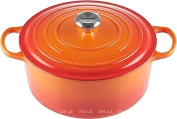 Фото Le Creuset Signature Cast Iron Round Casserole 2.4 л Flame (21177200902430)