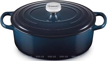 Фото Le Creuset Signature Cast Iron Oval Casserole 4.7 л Nuit (21178291294475)