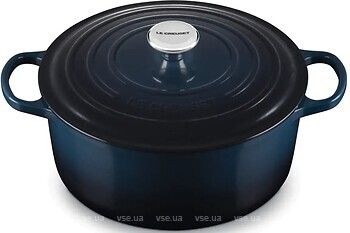 Фото Le Creuset Signature Cast Iron Round Casserole 5.3 л Nuit (21177261294475)