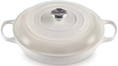 Фото Le Creuset Signature Cast Iron Shallow Casserole 3.5 л Meringue (21180307164430)