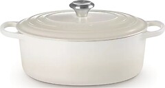 Фото Le Creuset Signature Cast Iron Oval Casserole 4.7 л Meringue