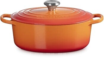 Фото Le Creuset Signature Cast Iron Oval Casserole 4.1 л Flame