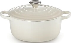 Фото Le Creuset Signature Cast Iron Round Casserole 4.2 л Meringue