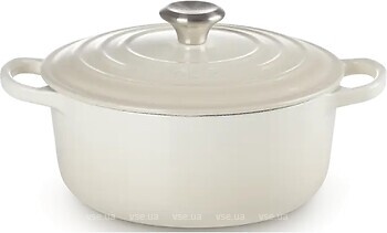 Фото Le Creuset Signature Cast Iron Round Casserole 2.4 л Meringue