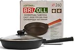 Фото Brizoll Optima-Black с крышкой 260x60 мм (О2660-Р1-С)