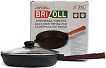 Фото Brizoll Optima-Bordo с крышкой 260x60 мм (О2660-Р2-С)