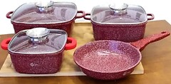 Фото Bellmax Cookware Set RED (BM-132)