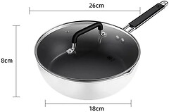 Фото MiJia Zhiwu Cook Flat Bottom Frying Pan White 26 см (GJC03CM)