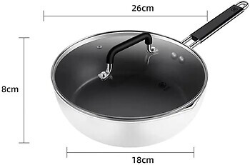 Фото MiJia Zhiwu Cook Flat Bottom Frying Pan White 26 см (GJC03CM)