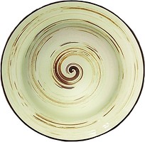 Фото Wilmax тарелка глубокая Spiral Pistachio 25.5 см (WL-669127/A)