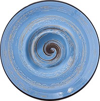 Фото Wilmax тарелка глубокая Spiral Blue 22.5 см (WL-669623/A)