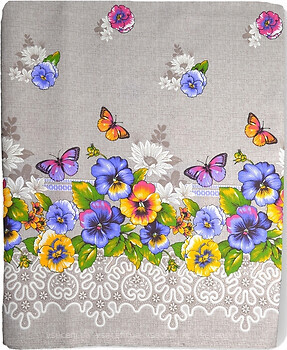 Фото Home Line скатерть Фиалковые бабочки 150x220 (130562)