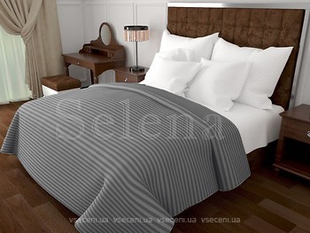 Фото Selena 100721 Stripe серо-белый двуспальный Евро