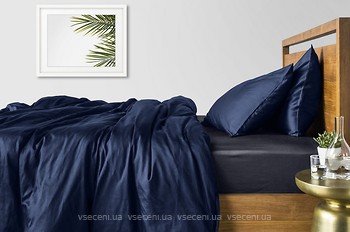 Фото Cosas Сатин двуспальный Евро синий серый